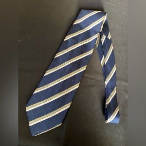 Giorgio a Armani, 100% Silk, Classic Navy Striped Tie